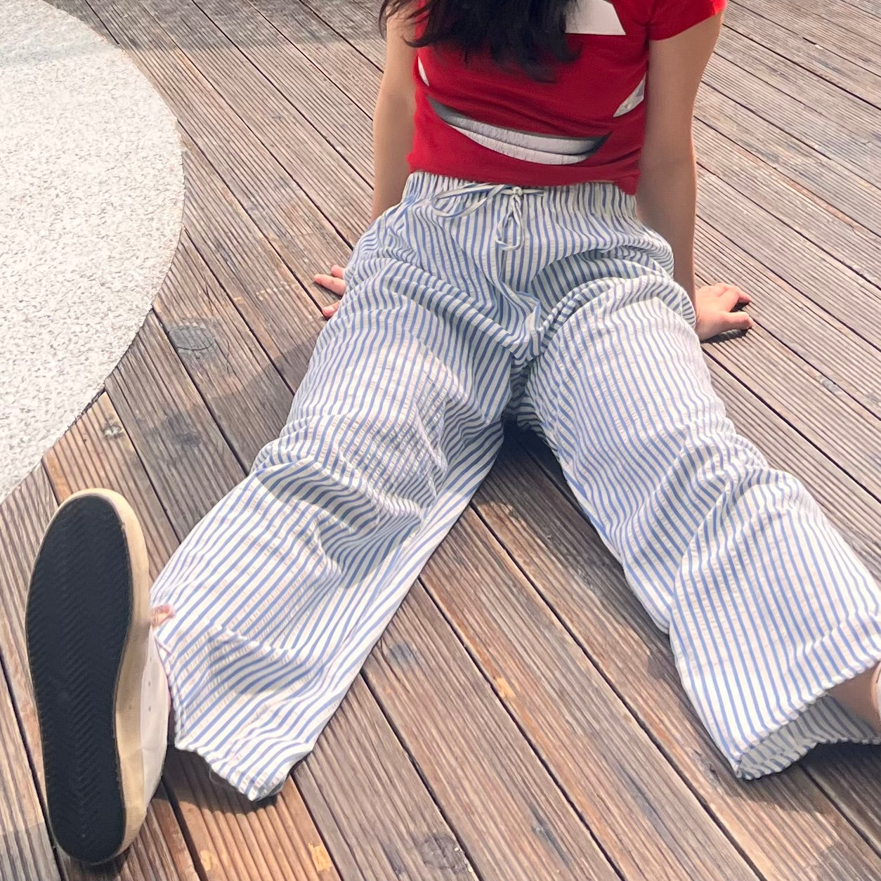 Striped Blue Ivy Pants