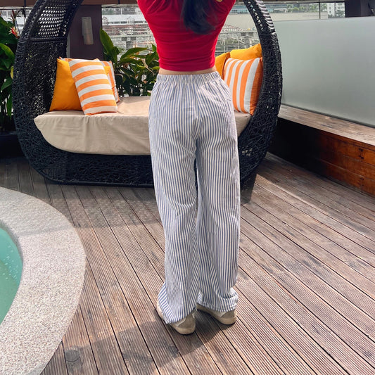 Striped Blue Ivy Pants