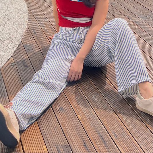 Striped Blue Ivy Pants